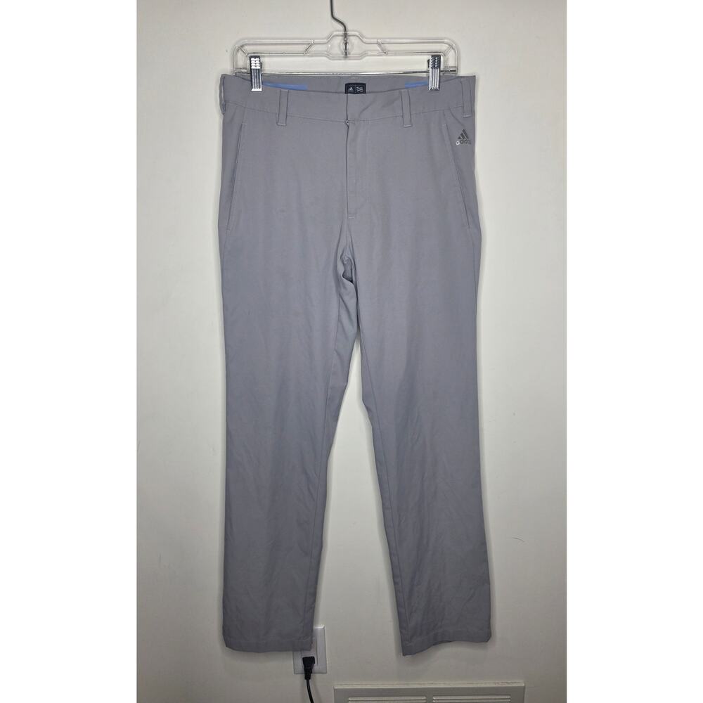 Adidas grey flat front athletic golf pants - 30 x 32